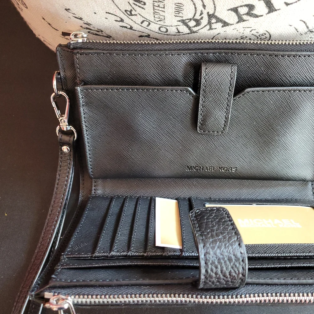 Michael Kors Black Wristlet Wallet - Picture 5 of 5